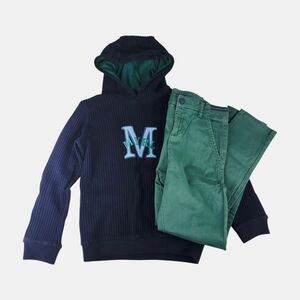 Mayoral Navy and Green Kids Matching Set